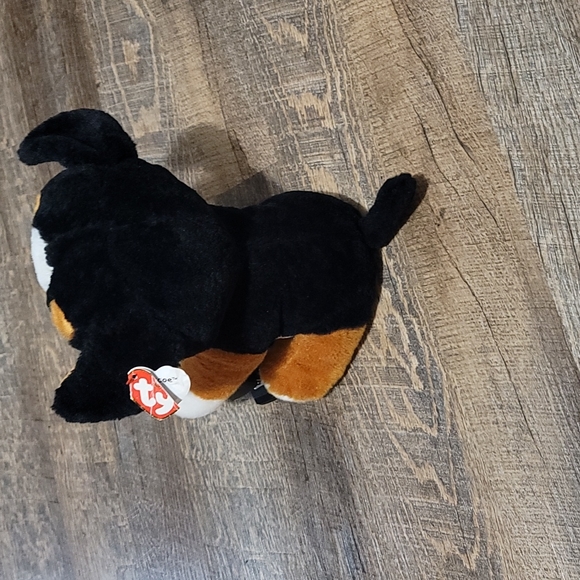 Gently Loved Ty plush dog Roscoe on tag Large 12 inches tall pet-free smoke-free - Picture 3 of 10